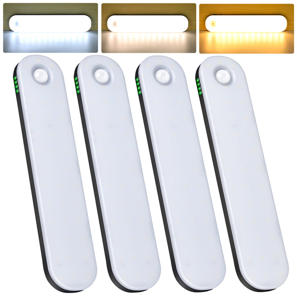 Deerdance Motion Sensor Light Indoor Wireless 4-Pack