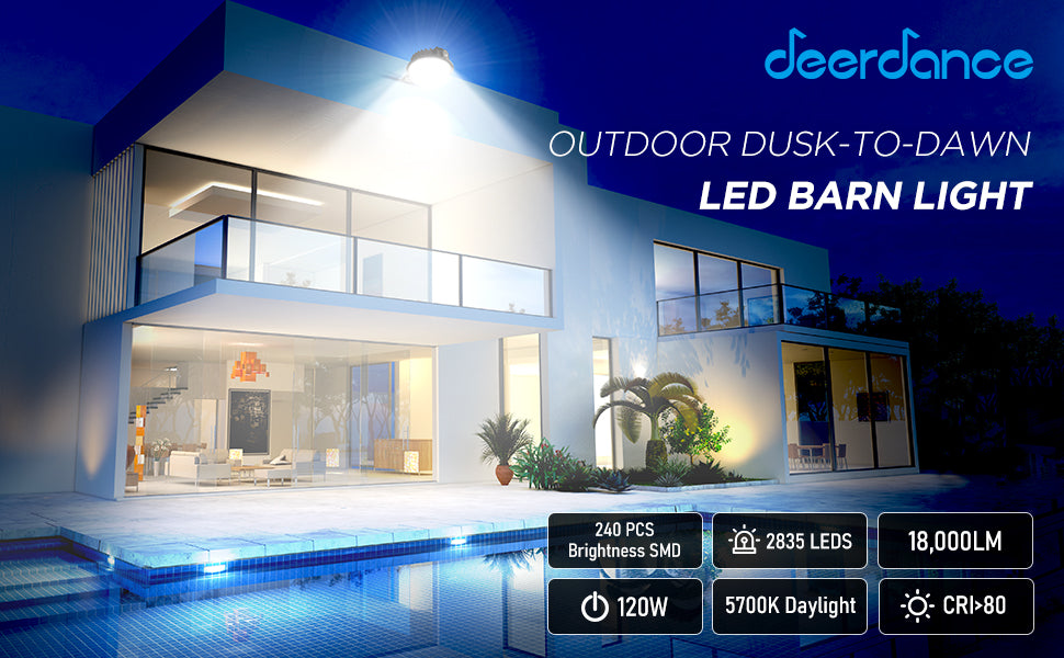 Deerdance LED Barn Light UL Certified 120W